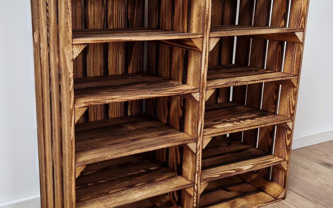 Big Wooden Crates With 1-4 Shelves