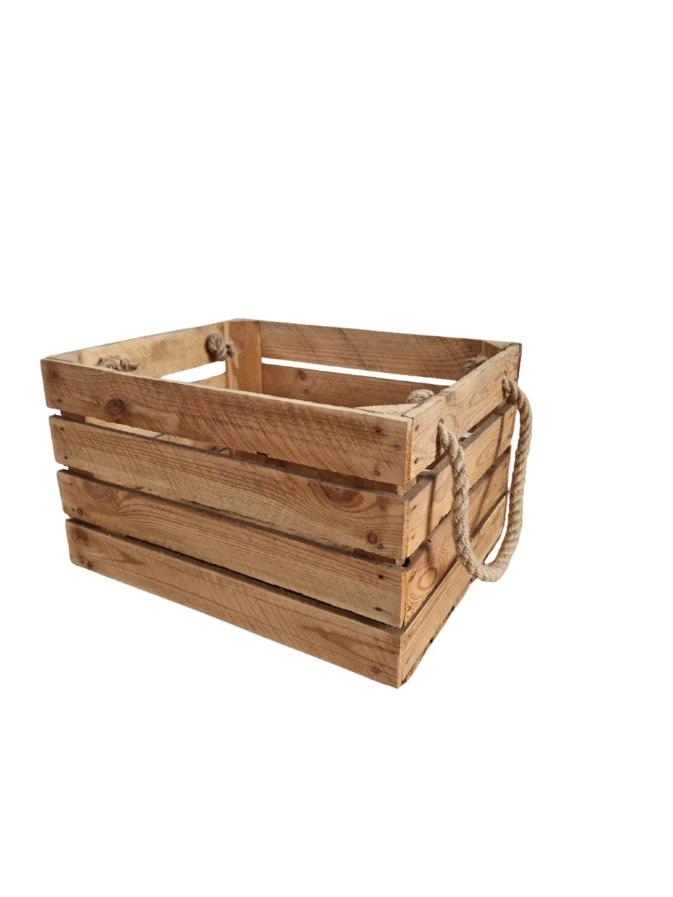 Crates with rope handles