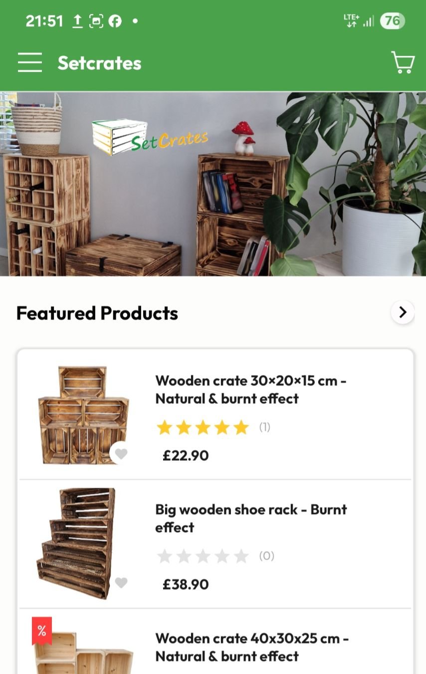 SetCrates app preview