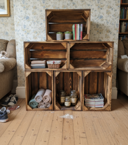 Small Stackable Wooden Crates for Storage - Natural - 30x20x15 cm — Trade