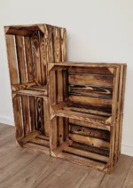 Wooden crate on a wooden floor